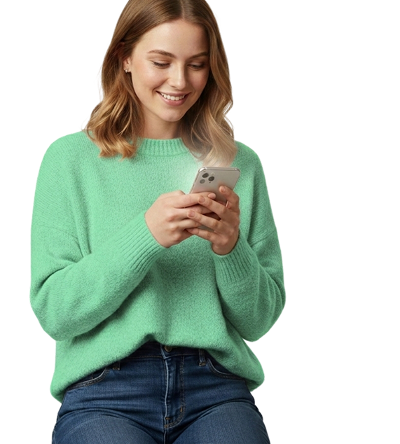 Chica ganando cashback