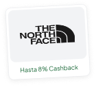 The North Face — Hasta 8% Cashback